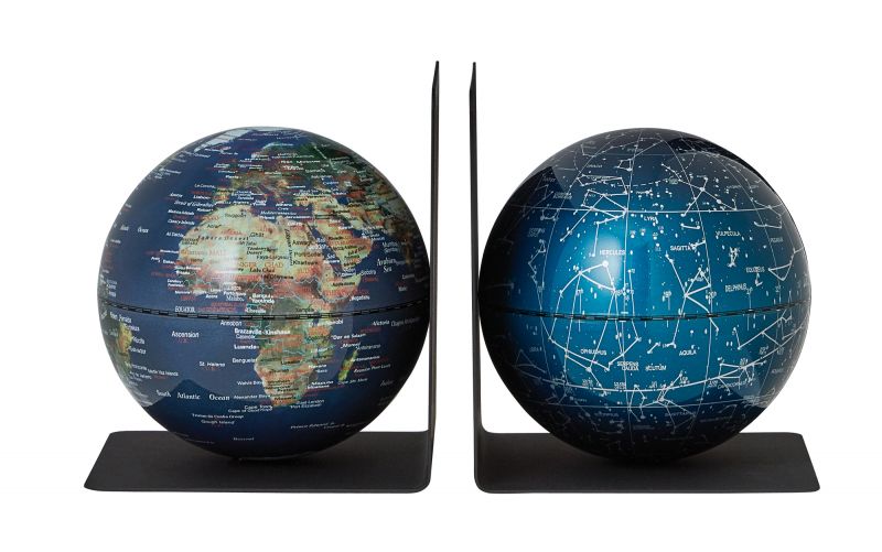 Bookglobe Earth Galaxy Buchstützen 2-er Set Emform